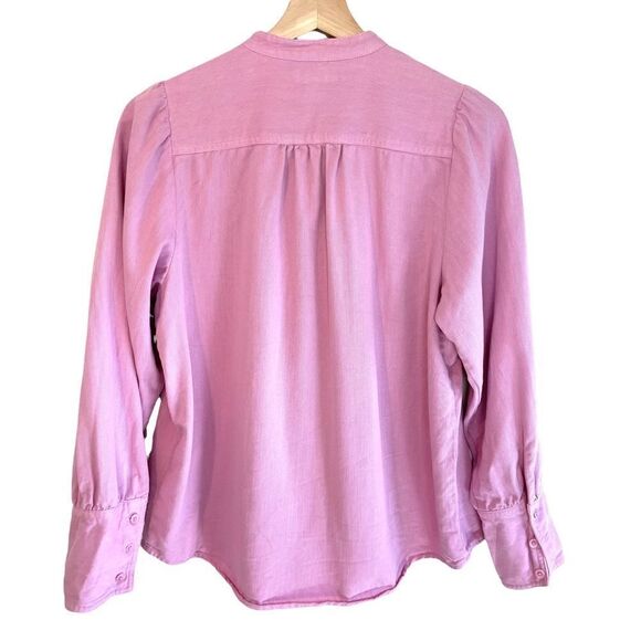 J Crew Point Sur Pastel Pink Shacket Top Lyocell Cotton Blend - Picture 7 of 11
